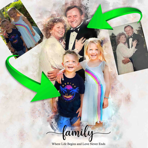 Add Someone in a Picture, Custom-Made Picture with Loved One in Background, Add People into a Picture - FromPicToArt