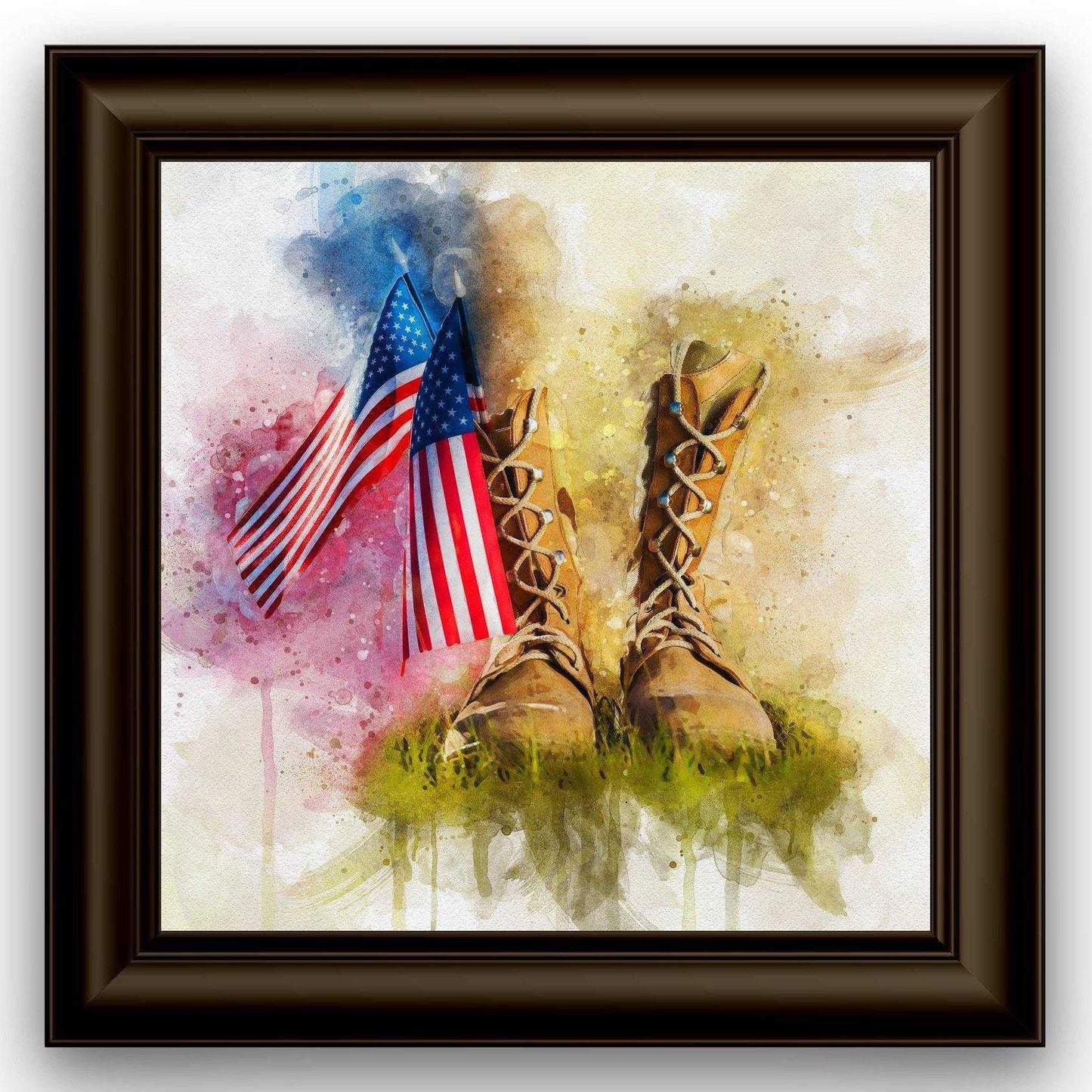 American Flag Wall Art, Patriotic Wall Decor, Canvas Art Prints, Wall Decor with US Flag - FromPicToArt