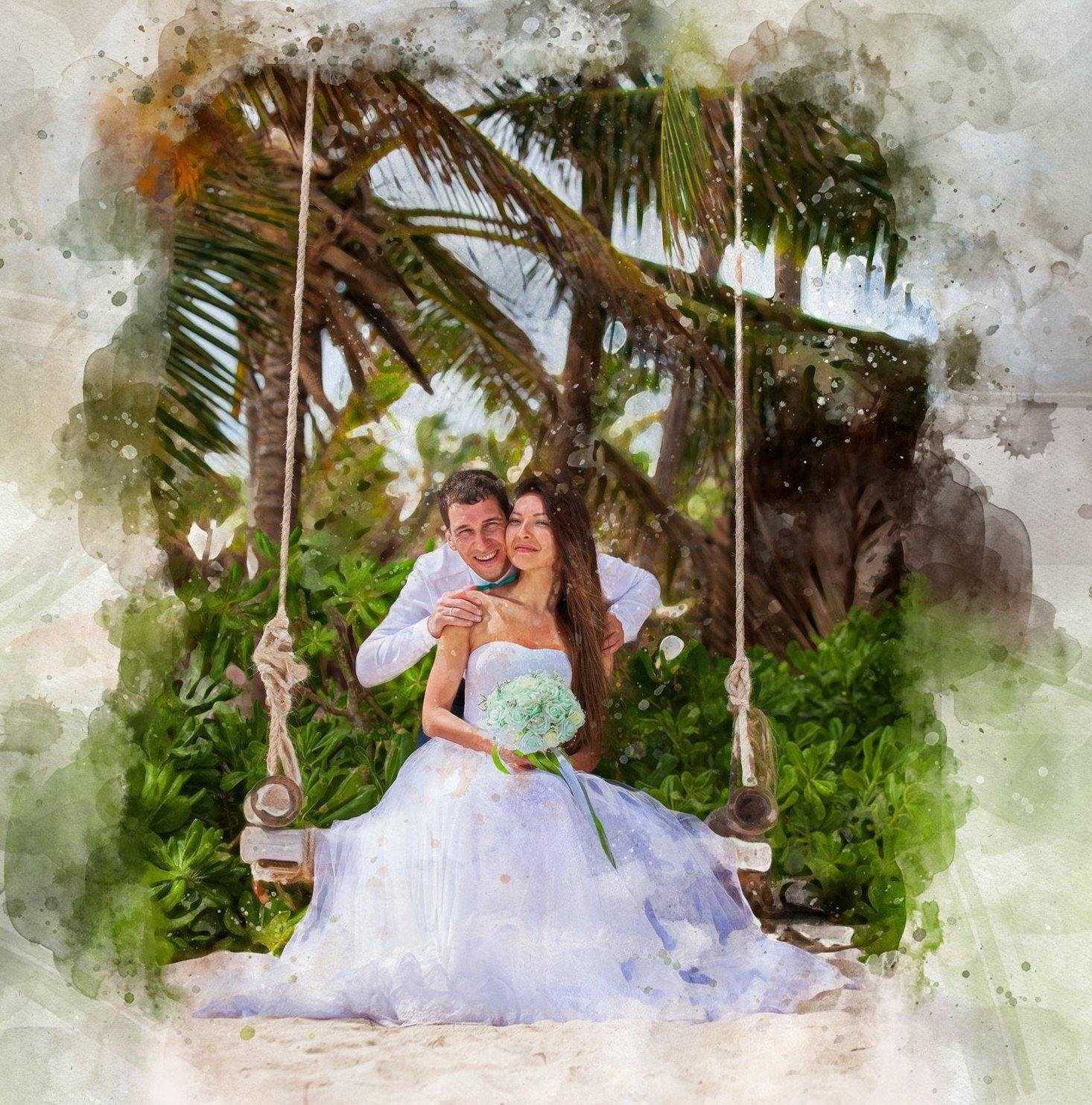 Art from Photo, Personalized Wedding Gifts, Wedding Gift Ideas, Personalized Picture Gifts - FromPicToArt