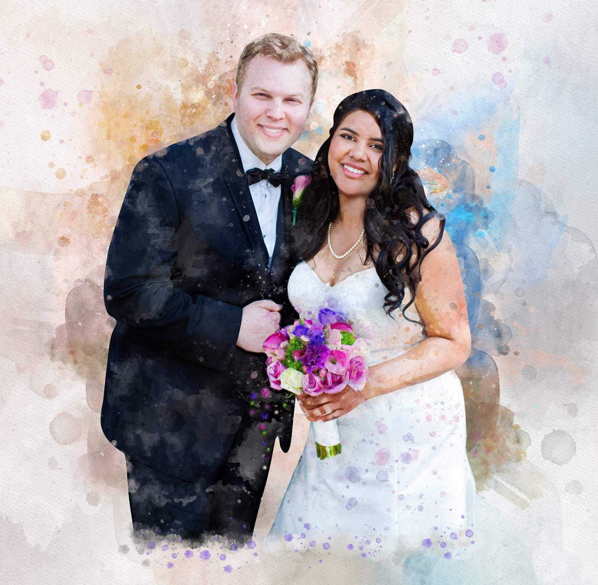 Art from Photo, Personalized Wedding Gifts, Wedding Gift Ideas, Personalized Picture Gifts - FromPicToArt