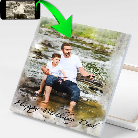 Best Gifts for Dad | Father's Day Gift Idea | Custom Paintings on Canvas - FromPicToArt