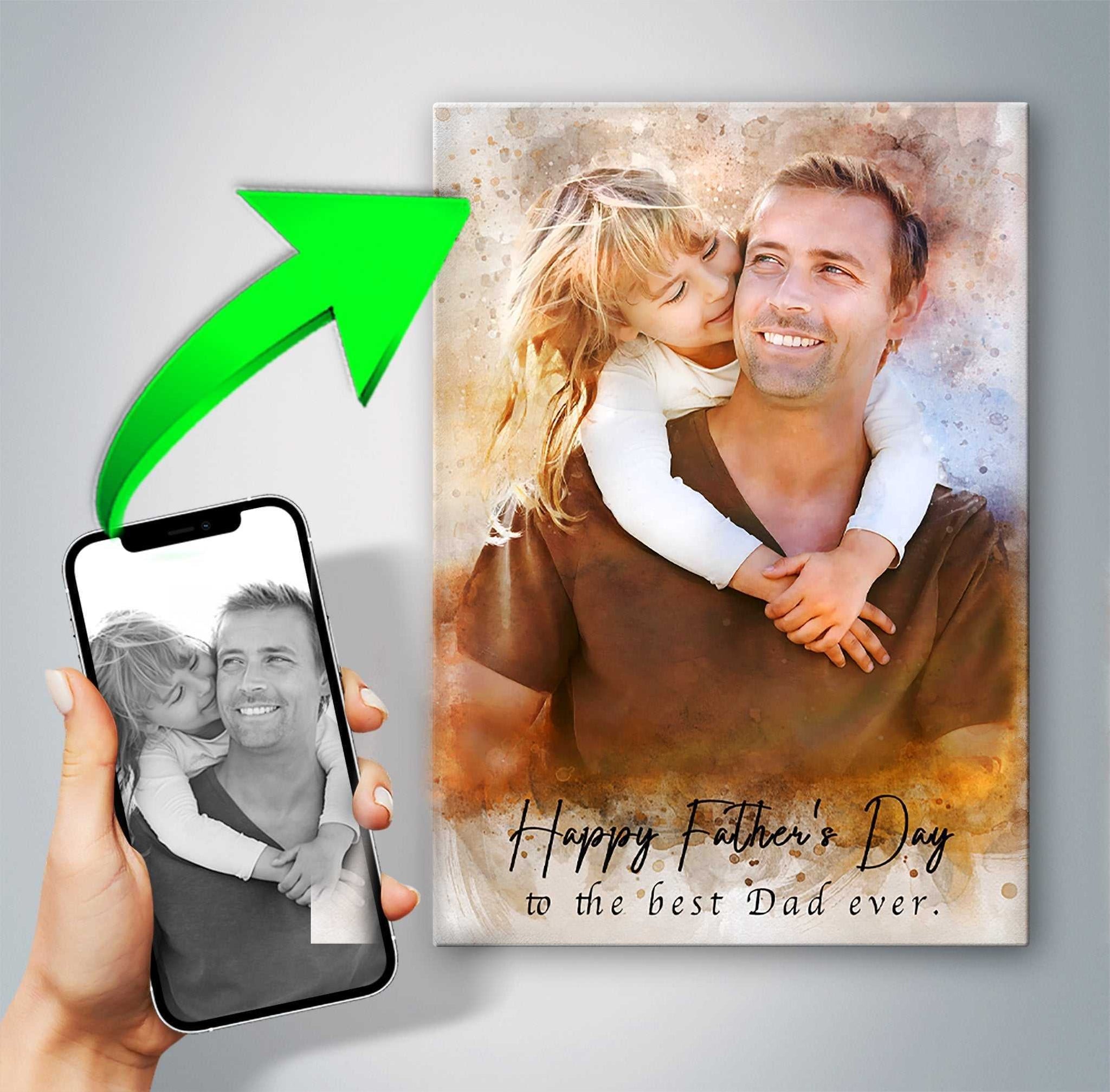 Birthday Gifts for Fisher Dad | Gifts for Fisher | Gifts for Men | Gifts for Him | Gift ideas for Fisher Dad | Christmas Gift for Father - FromPicToArt