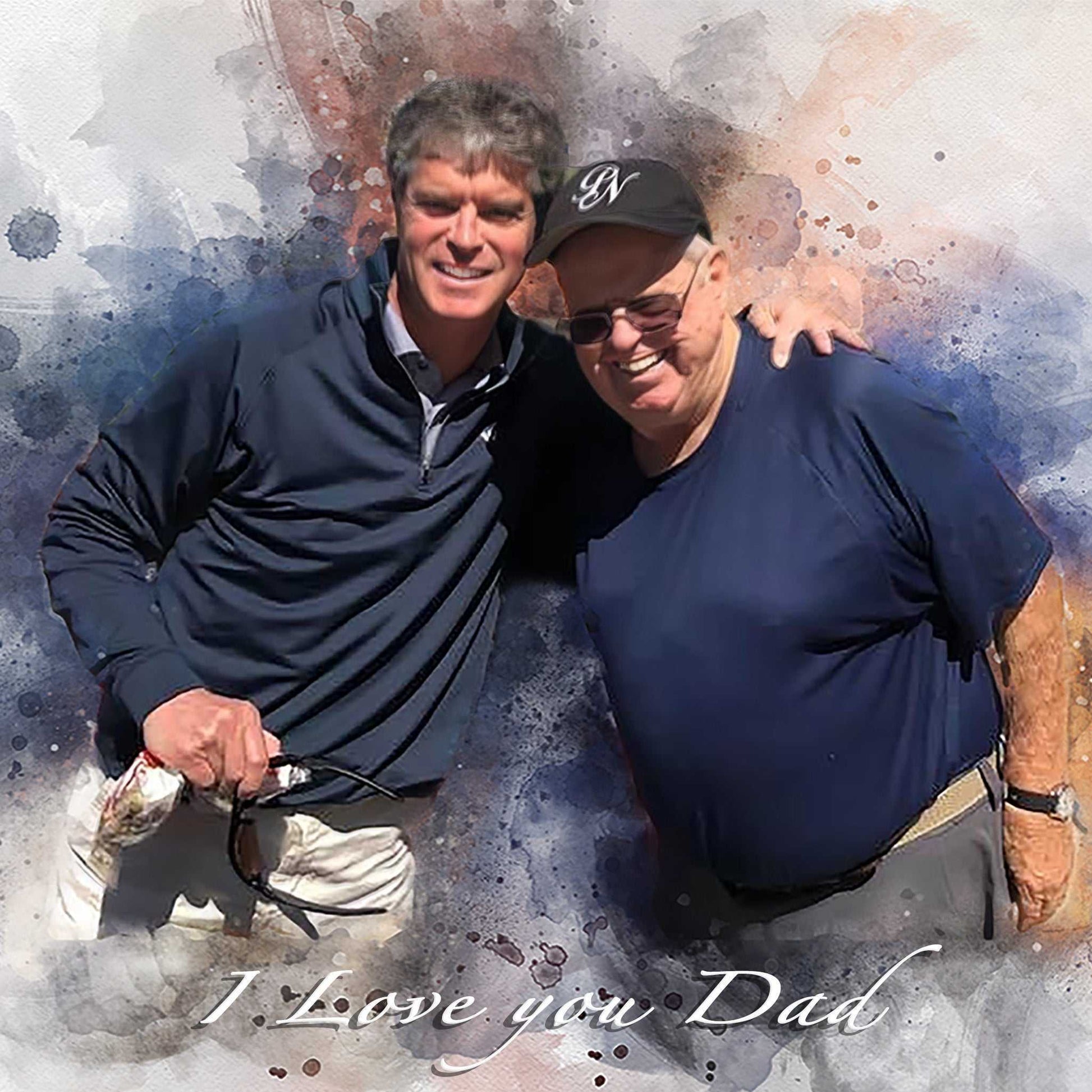 Birthday Gifts for Fisher Dad | Gifts for Fisher | Gifts for Men | Gifts for Him | Gift ideas for Fisher Dad | Christmas Gift for Father - FromPicToArt