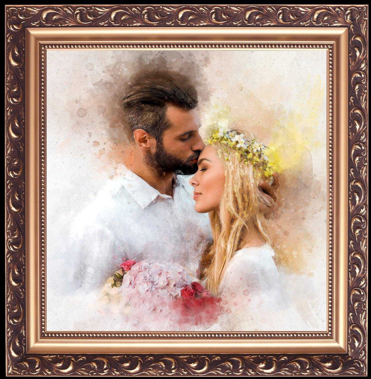 Bridesmaid Thank You Gift, Custom Painting from Photo - FromPicToArt