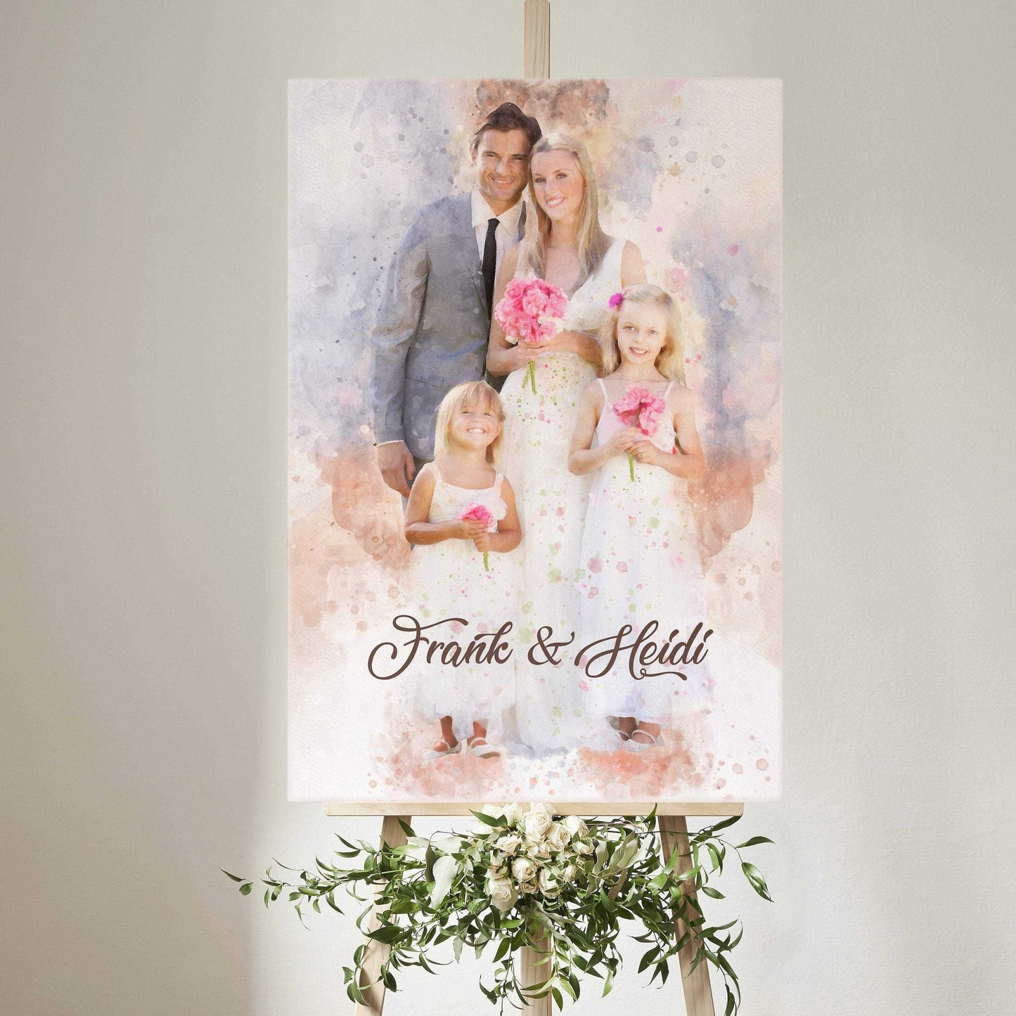 Bridesmaid Thank You Gift, Custom Painting from Photo - FromPicToArt