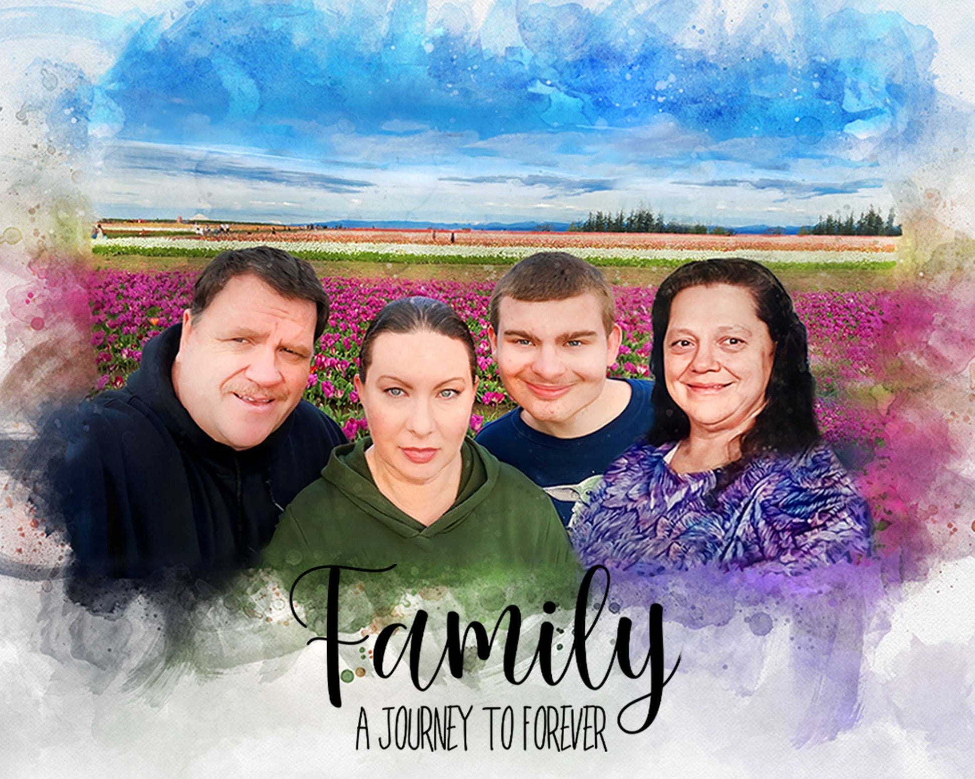 Camping Gifts for Men | Custom Portrait from Photo for RV Lover - FromPicToArt