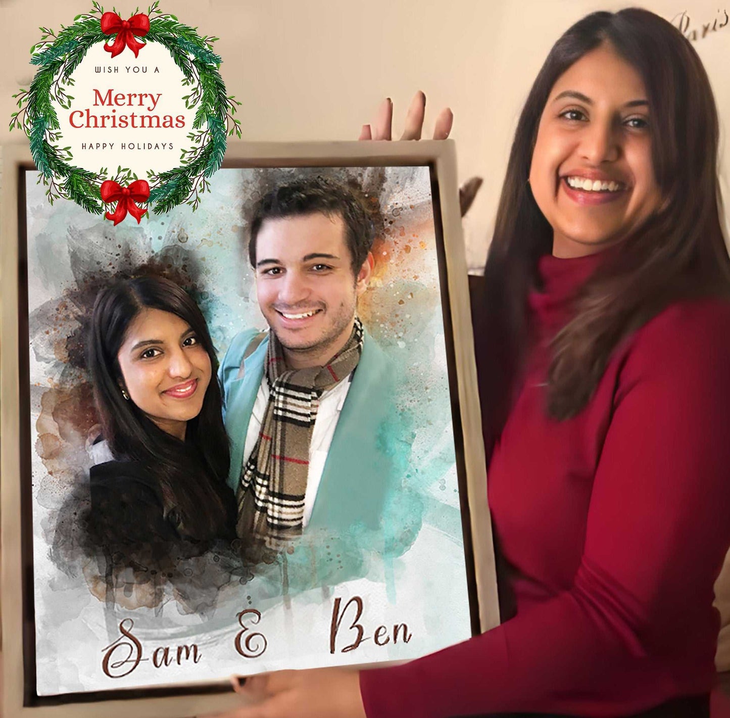 Christmas Gifts for Grandma | Gifts for Grandmothers for Christmas | Christmas Gift Ideas for Mom |Christmas presents for Grandma - FromPicToArt