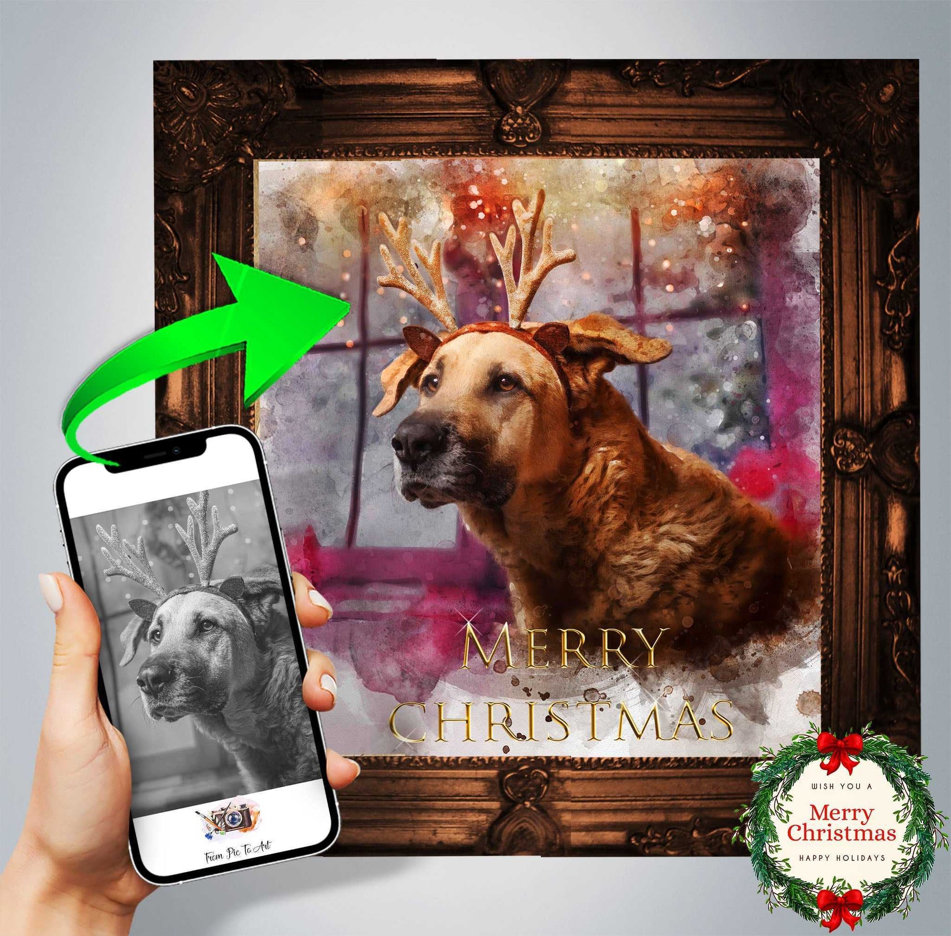 Christmas Gifts for Grandma | Gifts for Grandmothers for Christmas | Christmas Gift Ideas for Mom |Christmas presents for Grandma - FromPicToArt