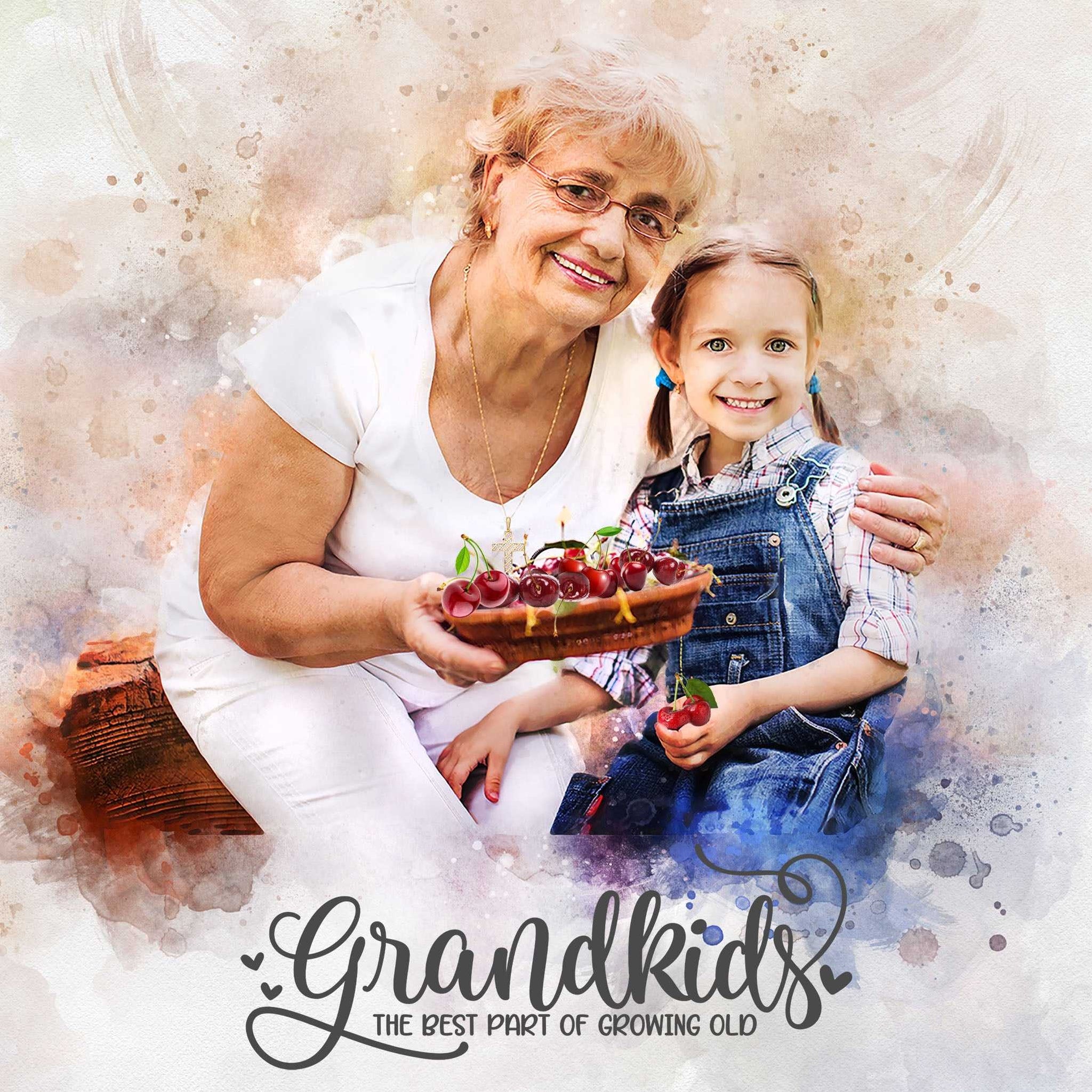 Christmas Gifts for Grandma | Gifts for Grandmothers for Christmas | Christmas Gift Ideas for Mom |Christmas presents for Grandma - FromPicToArt