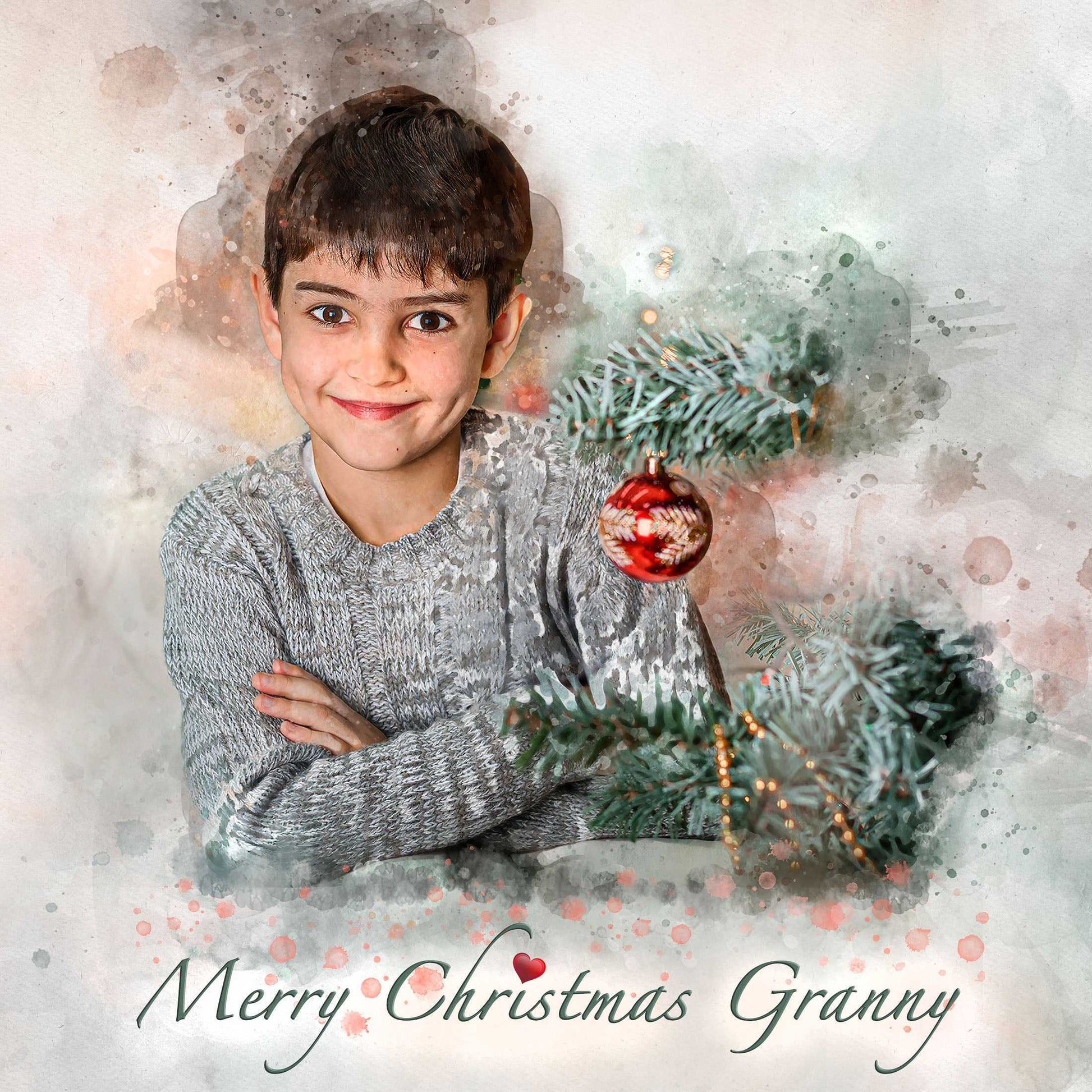 Christmas Gifts for Grandma | Gifts for Grandmothers for Christmas | Christmas Gift Ideas for Mom |Christmas presents for Grandma - FromPicToArt