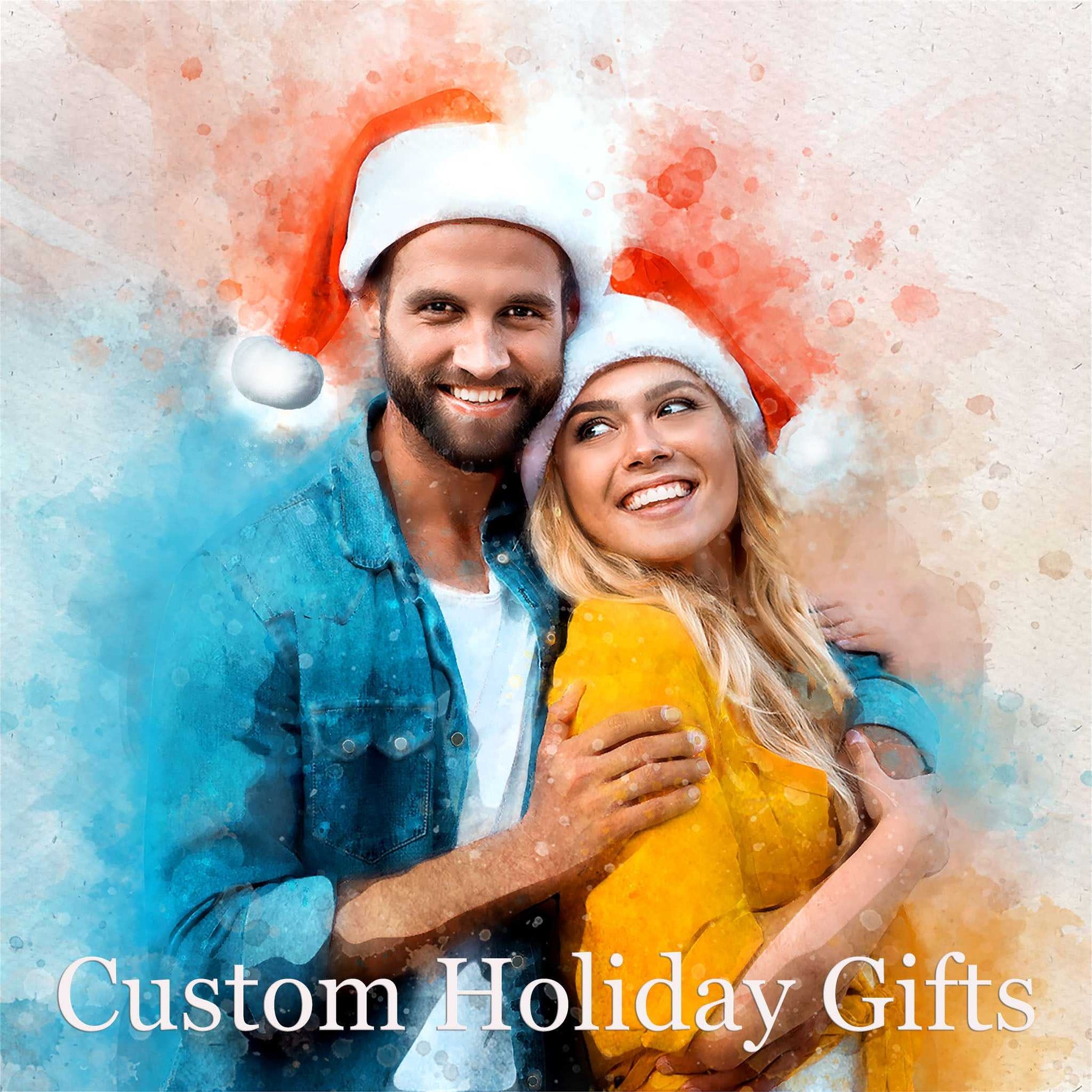 Christmas Gifts for Grandparents | Christmas Gift Suggestions | Custom Family Painting from Photo - FromPicToArt
