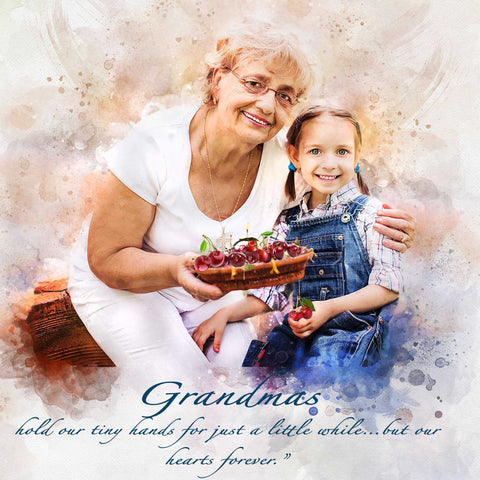 Combine Photos and Images | Merge Images to one Family Pictures with Deceased Loved One - FromPicToArt