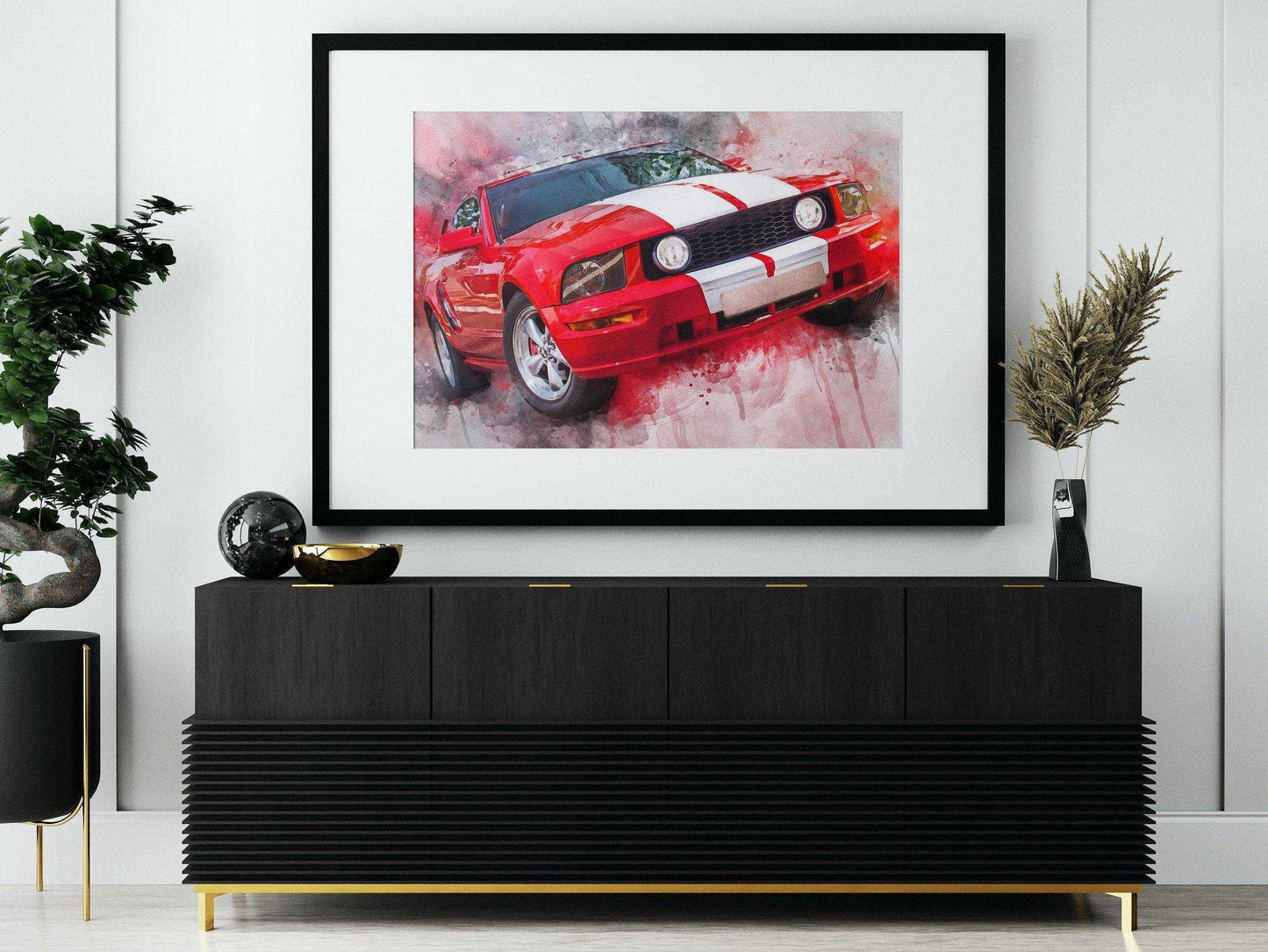 Custom Car Art, Personalized Gifts for Car Lovers, Custom Car Painting From Photo, Personalized Gifts for Car Enthusiasts, Custom Car Portrait - FromPicToArt