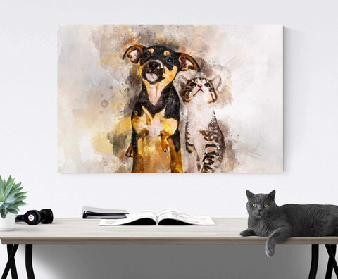 Custom Dog Painting  We Paint Your Furry Friend – FromPicToArt