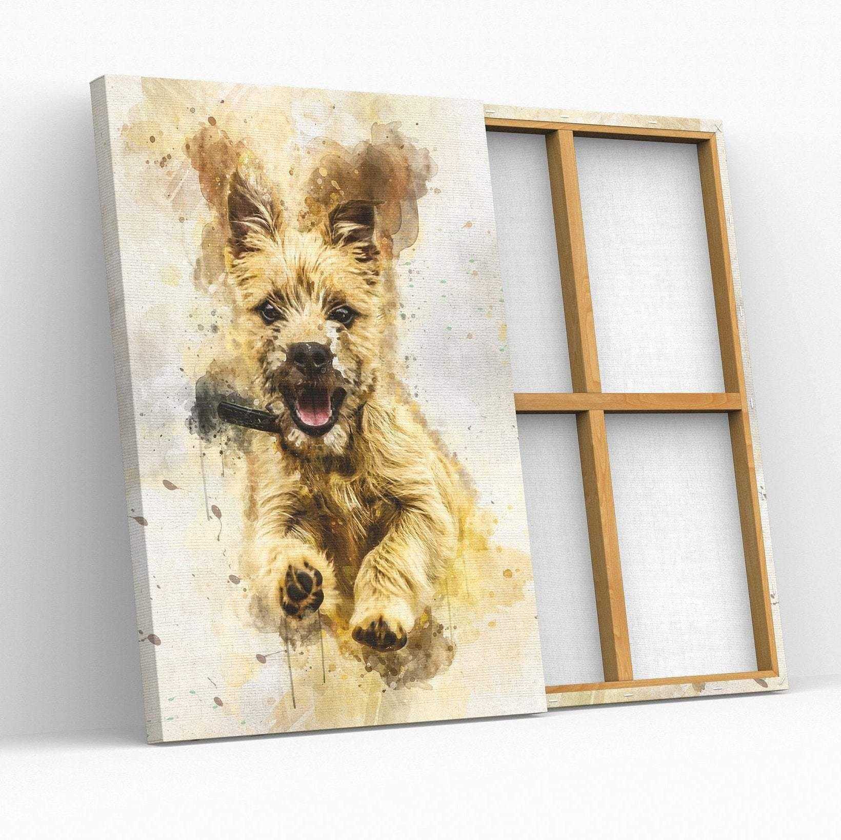 Custom Dog Remembrance Gifts, Personalized Dog Memorial Gift, Custom Dog Painting - FromPicToArt