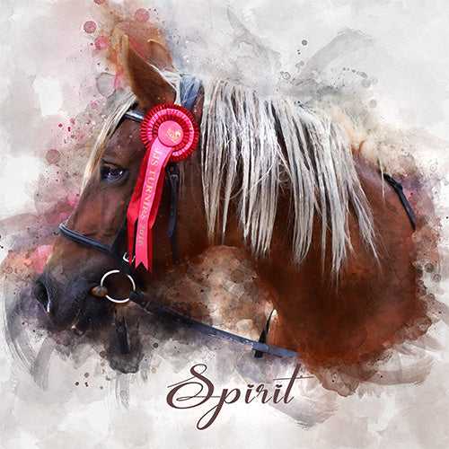 Custom Equestrian Art | Custom Horse Paintings on Canvas | Personalized Horse Portraits - FromPicToArt