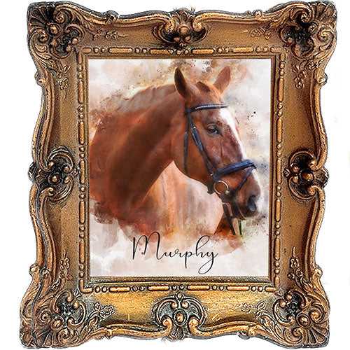 Custom Equestrian Art | Custom Horse Paintings on Canvas | Personalized Horse Portraits - FromPicToArt