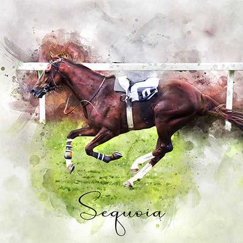 Custom Equestrian Art | Custom Horse Paintings on Canvas | Personalized Horse Portraits - FromPicToArt