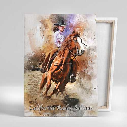 Custom Equine Portraits | Personalized Horse Portraits | Custom Horse Paintings on Canvas - FromPicToArt