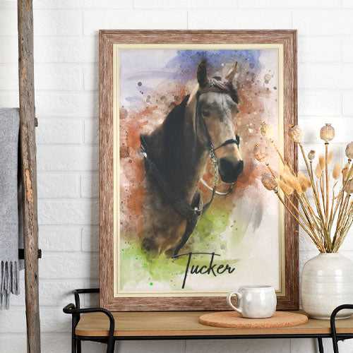 Custom Equine Portraits | Personalized Horse Portraits | Custom Horse Paintings on Canvas - FromPicToArt