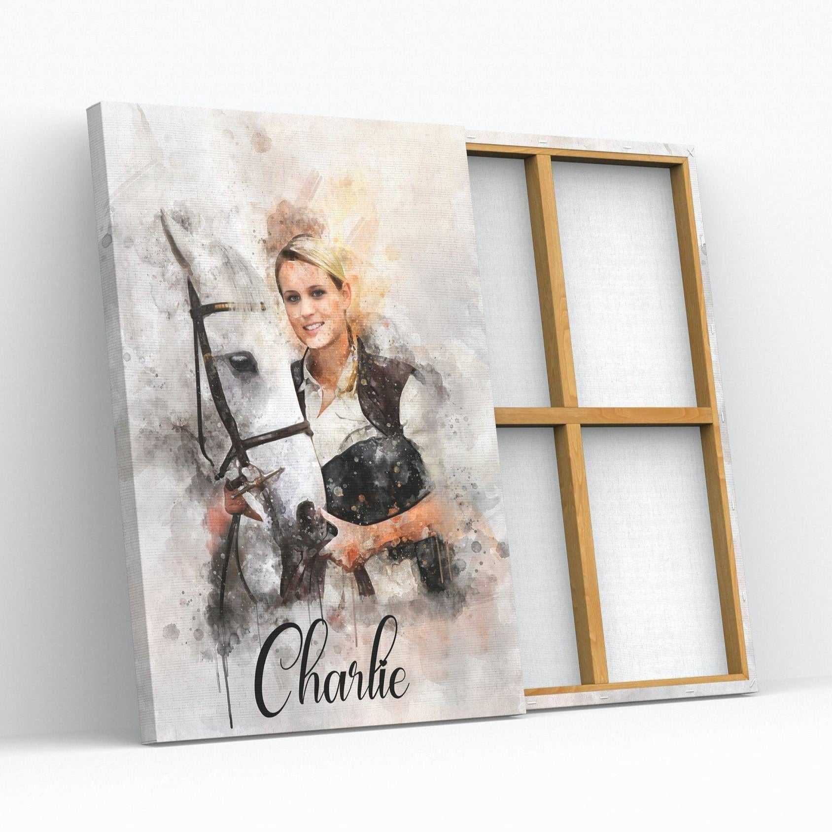 Custom Equine Portraits | Personalized Horse Portraits | Custom Horse Paintings on Canvas - FromPicToArt