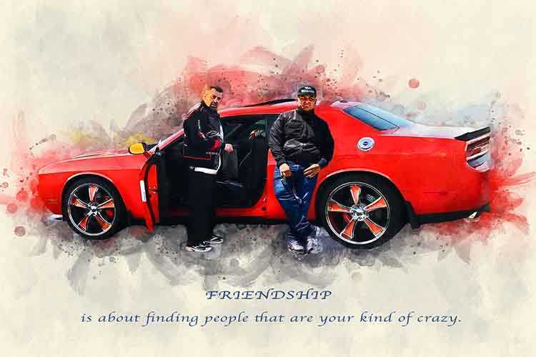 Custom Family Painting | Personalized Family Painting from Photo - FromPicToArt