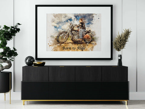 Personalized Gifts for Bikers | Custom Gifts for Motorcycle Lovers | Harley Davidson Riders - FromPicToArt