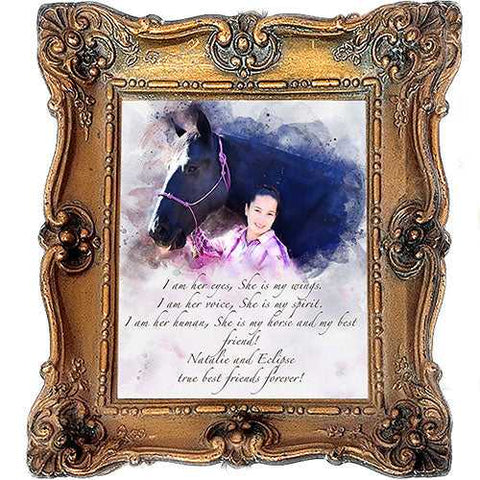 Custom Horse Artworks | Personalized Horse Paintings on Canvas | Your Horse Painted on Canvas - FromPicToArt