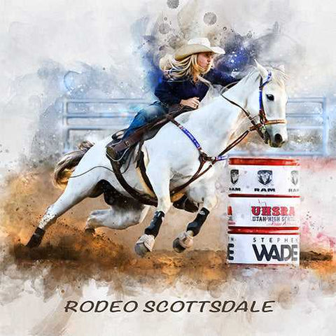 Custom Horse Paintings for Sale | Personalized Painted Horse Portrait from Photo - FromPicToArt