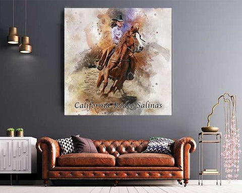 Custom Horse Poster | Custom Horse Paintings on Canvas | Your Horse Painted on Canvas - FromPicToArt