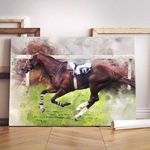 Custom Made Horse Canvas | Custom Horse Paintings on Canvas | Personalized Horse Portraits - FromPicToArt
