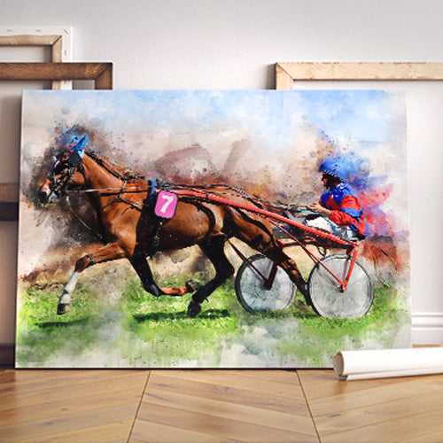 Custom Made Horse Canvas | Custom Horse Paintings on Canvas | Personalized Horse Portraits - FromPicToArt