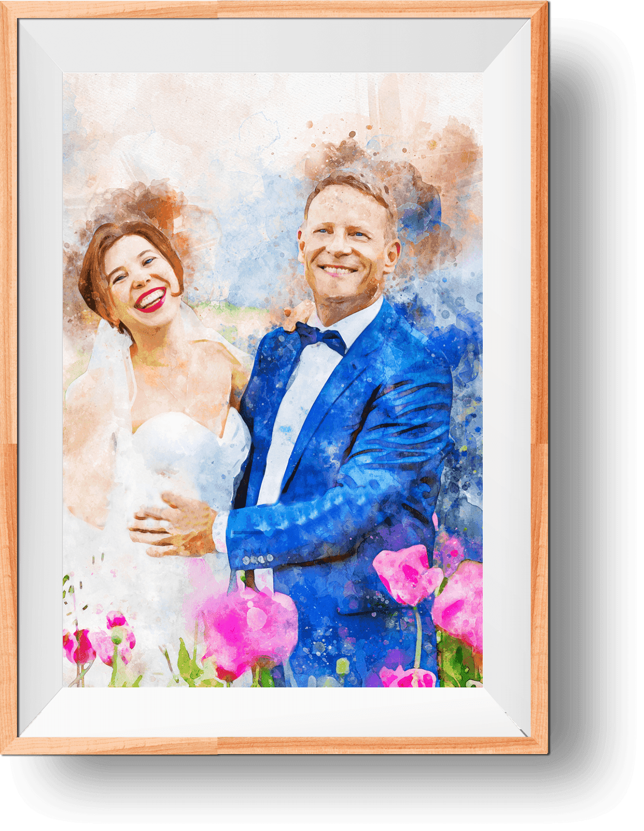Custom Painted Portraits, Custom Painted Pictures, Personalized Painted Beach Portrait - FromPicToArt