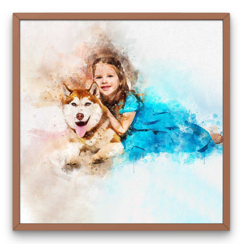 Custom Pet Paintings from Photo, Personalized Pet Portrait on Canvas - FromPicToArt