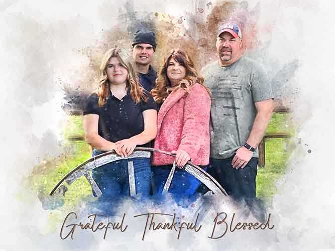 Custom Portraits, Custom Portrait Painting from Photo on Canvas - FromPicToArt