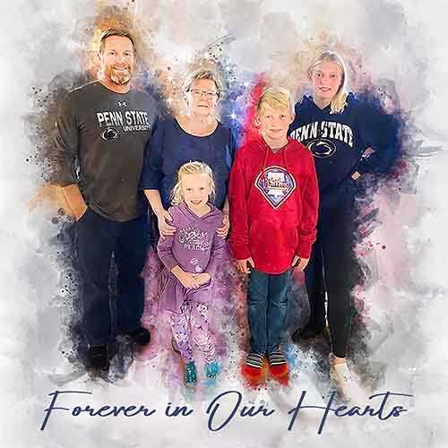 Custom Portraits, Custom Portrait Painting from Photo on Canvas - FromPicToArt
