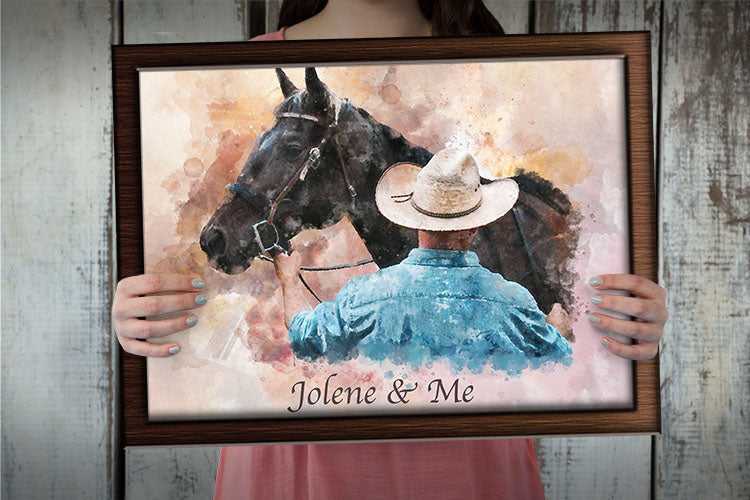 Custom Running Horse Painting | Custom Horse Paintings on Canvas | Your Horse Painted on Canvas - FromPicToArt