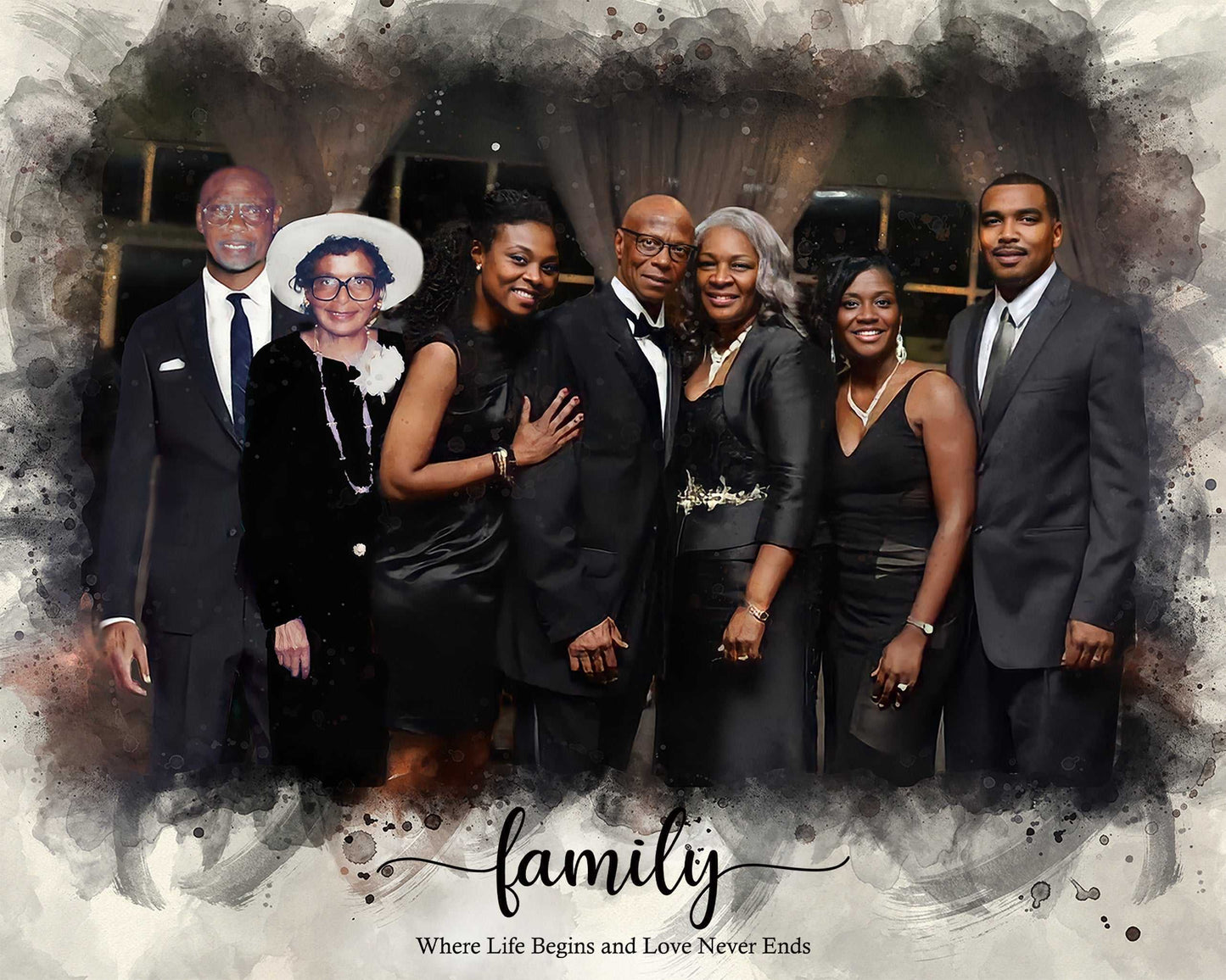 Custom Wedding Portrait | Personalized Couple Painting | Custom Portrait Painting - FromPicToArt