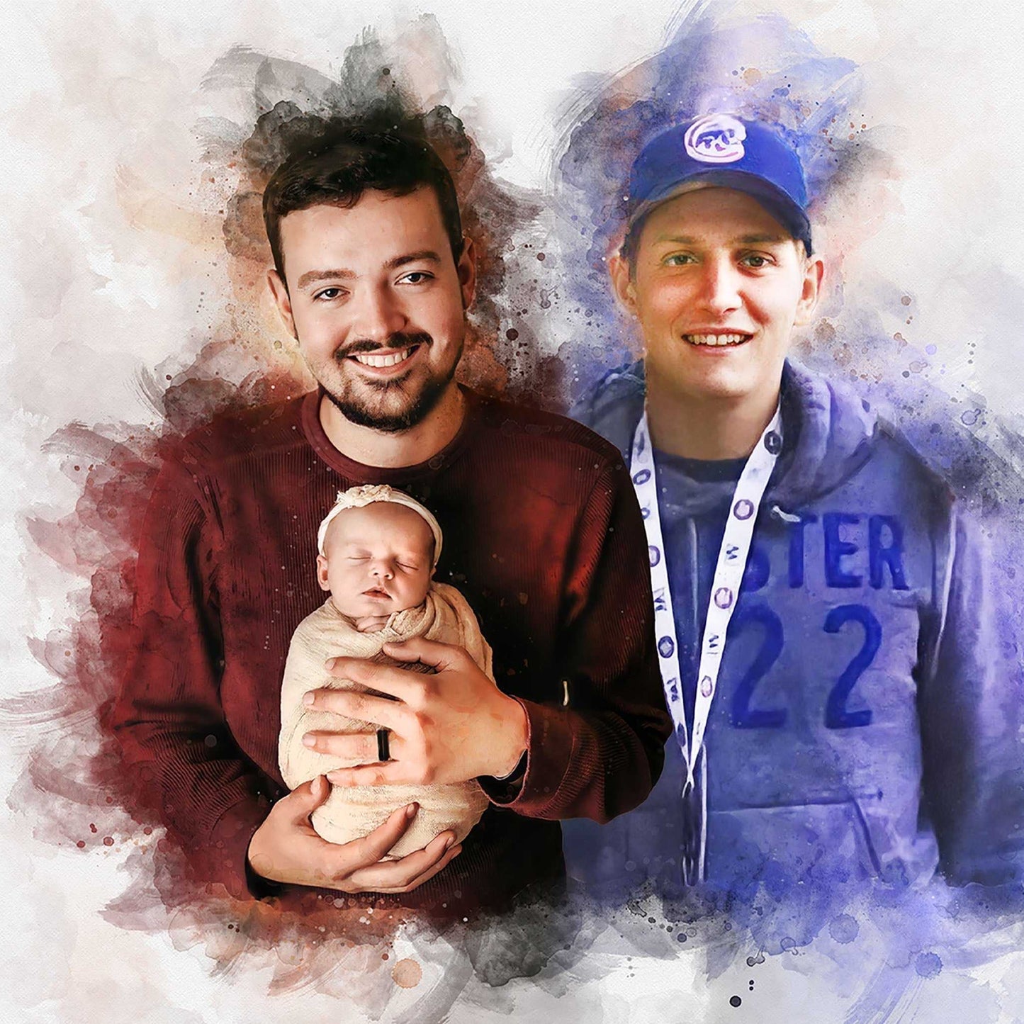 Dads Fathers Day Gifts | Custom Paintings on Canvas - FromPicToArt