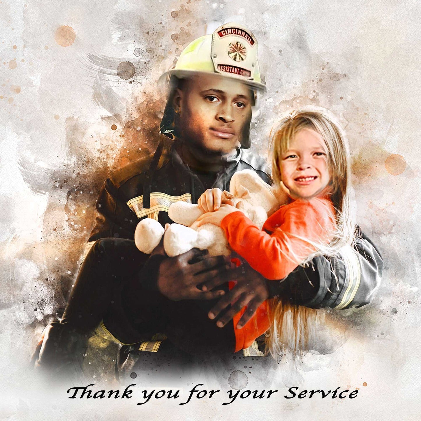 Firefighter Gift 👩‍🚒🚨Fireman Gifts | Fire Department Gifts | Firefighter Retirement Gifts | Firefighter Presents Ideas - FromPicToArt