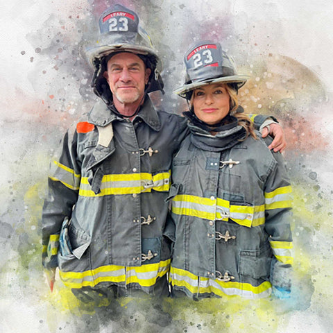 Firefighter Gift 👩‍🚒🚨Fireman Gifts | Fire Department Gifts | Firefighter Retirement Gifts | Firefighter Presents Ideas - FromPicToArt