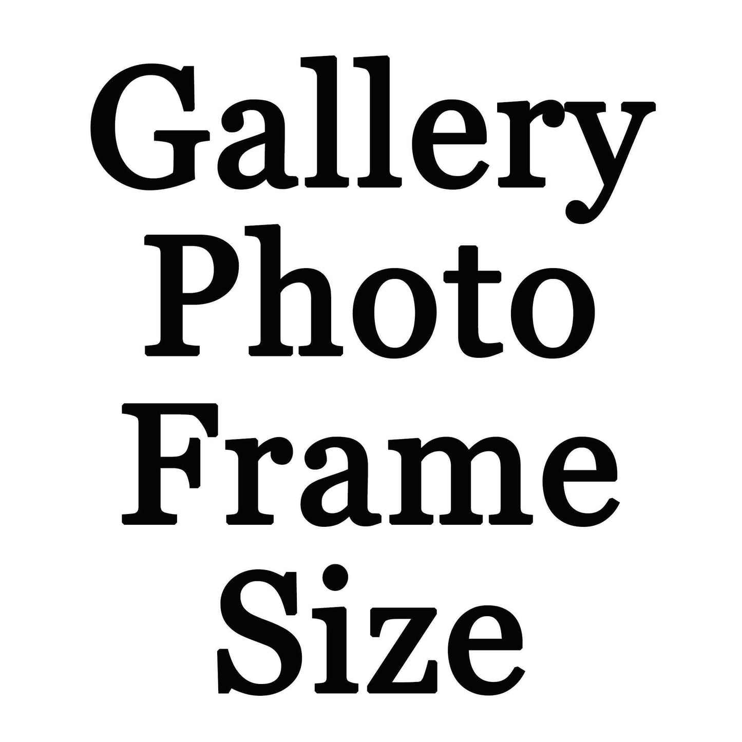 Gallery Photo Frame UPCHARGE for Size 16x20. This Option belongs to the Main Product. DON'T DELETE the Main Product or this Option if you want this Size - FromPicToArt