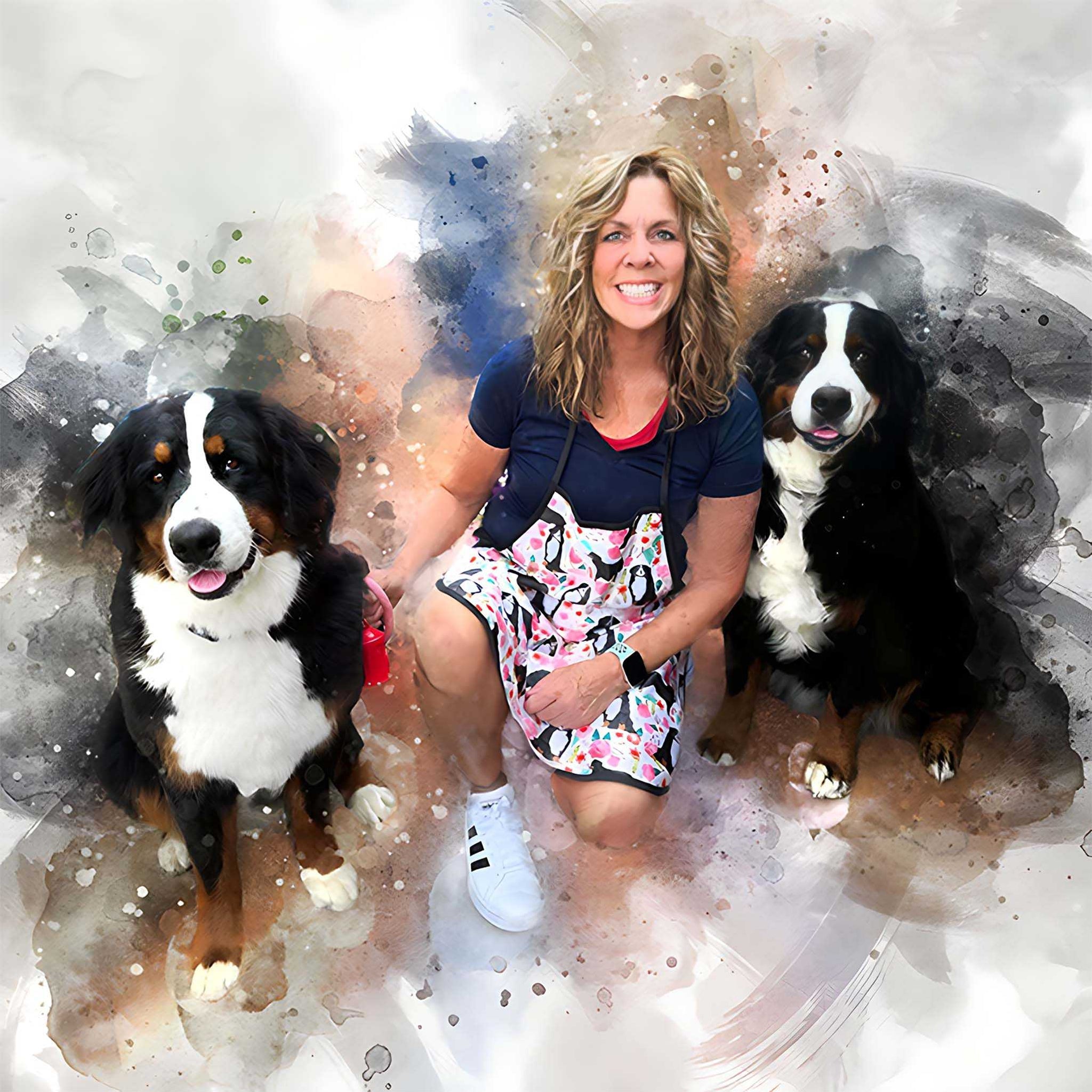Gift for Dog Owner | Gifts for Dog Lovers | Custom Dog Portrait | Gift for New Puppy Owners - FromPicToArt