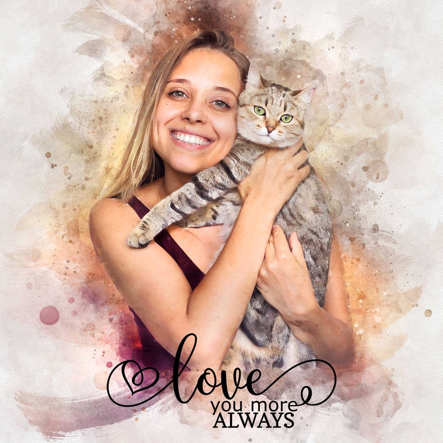 Gift Ideas for Cat Lovers | Gifts for Cat Lovers | Presents for Cat Lovers | Cat Lovers Gift | - FromPicToArt