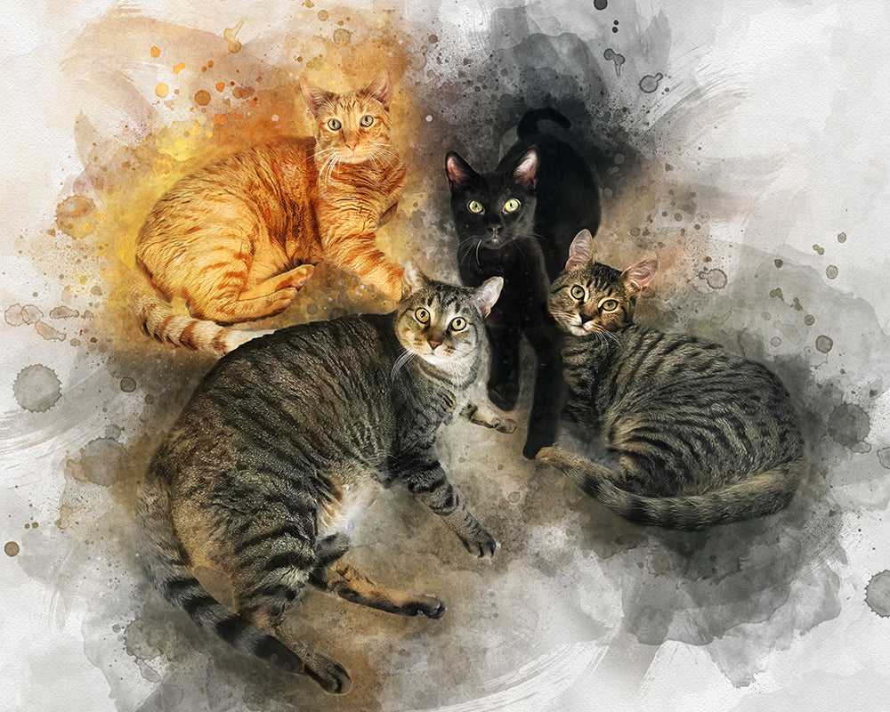 Gift Ideas for Cat Lovers | Gifts for Cat Lovers | Presents for Cat Lovers | Cat Lovers Gift | - FromPicToArt
