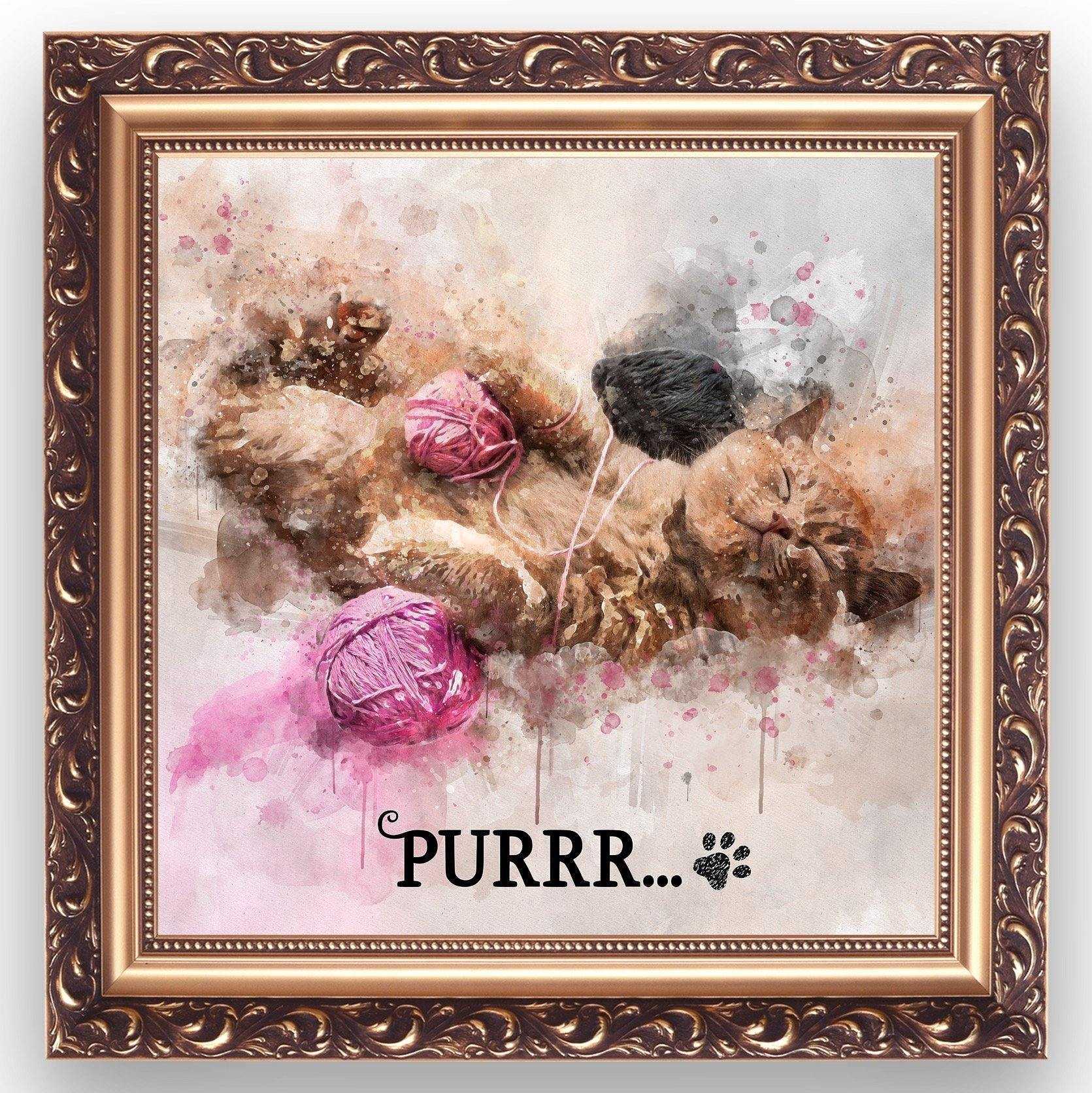 Gift Ideas for Cat Lovers | Gifts for Cat Lovers | Presents for Cat Lovers | Cat Lovers Gift | - FromPicToArt