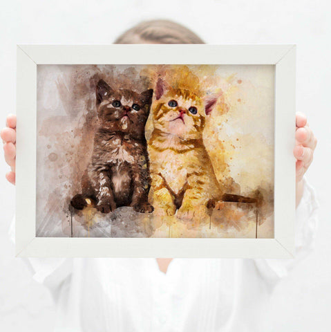 Gift Ideas for Cat Lovers | Gifts for Cat Lovers | Presents for Cat Lovers | Cat Lovers Gift | - FromPicToArt