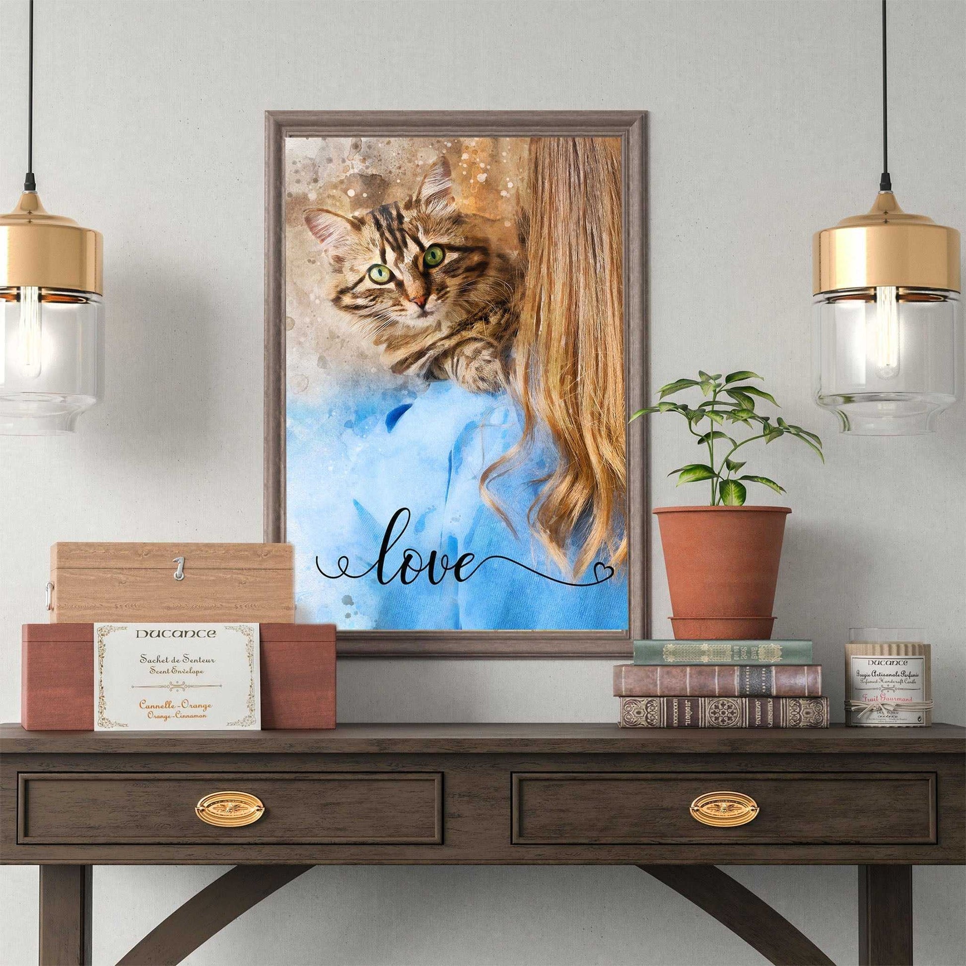 Gift Ideas for Cat Lovers | Gifts for Cat Lovers | Presents for Cat Lovers | Cat Lovers Gift | - FromPicToArt