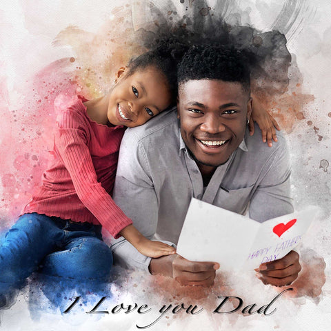 Gift ideas for Dad | Custom Painted Portraits | Personalized Paintings on Canvas - FromPicToArt