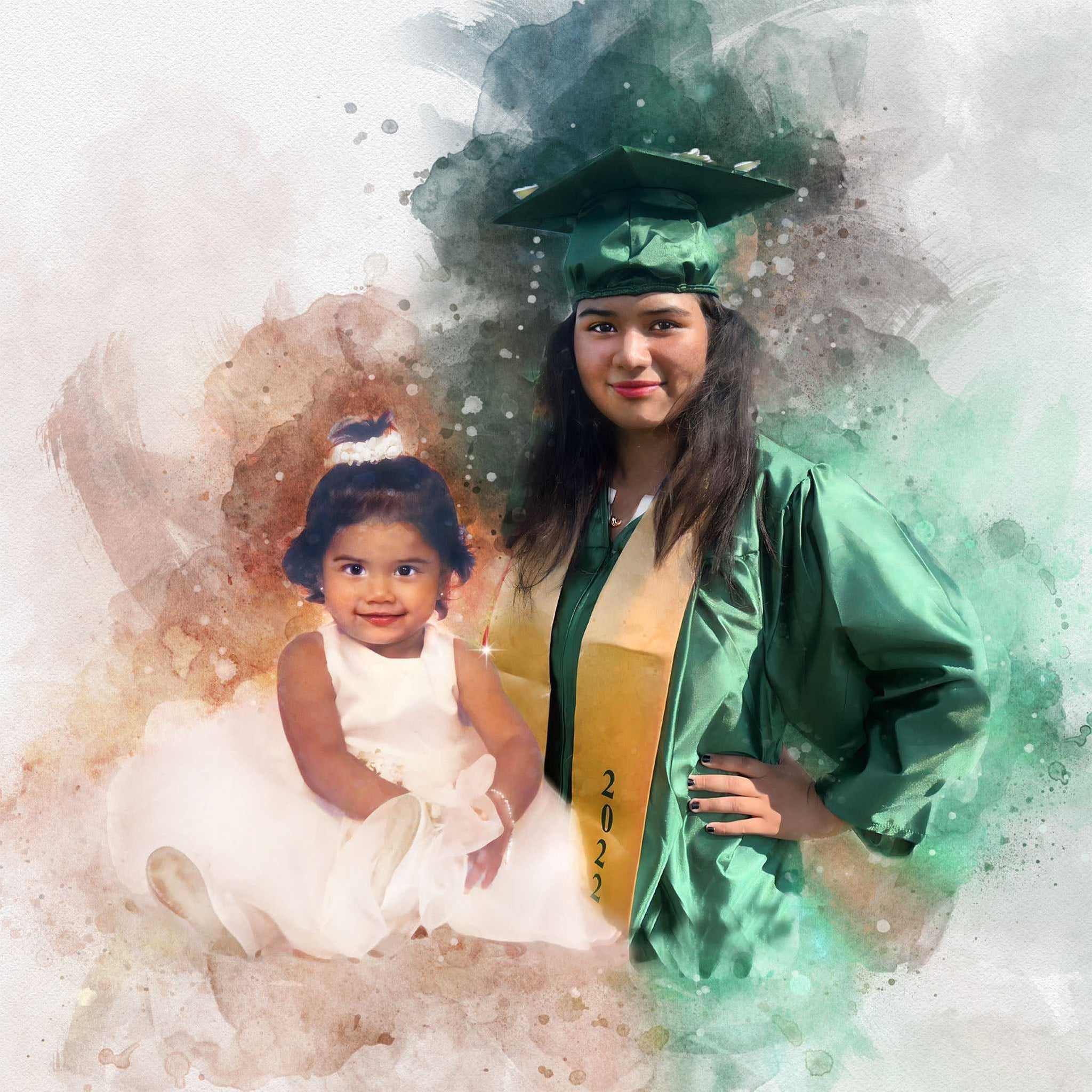🎁Good Graduation Gifts 🎓 Custom Painting from Photo 🎁 - FromPicToArt
